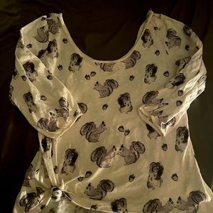 COPY - Anthropologie Postmark Squirrel Top Large